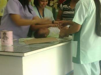 Baby Zander - This is baby Zander with the nurses