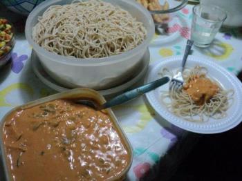 Spaghetti for Noche Buena - Preparation for the Noche Buena