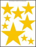 Gold Stars - Several gold stars on a while background