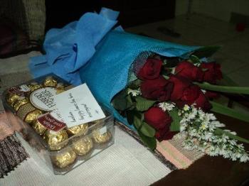 Chocolates and roses - These make me glad