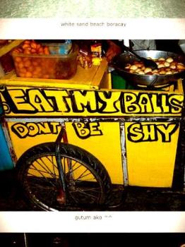 Fish ball stall - Eat my balls