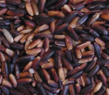 Black Rice - Disclaimer: I did not take this image. Just google it down and you&#039;ll see it there.

This is the healthiest among the 4 kinds of rice that I know of.

Health Benefits:
anti-cancer and prevents: diabetes; heart problems; Alzheimer&#039;s.