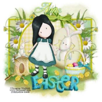easter tag - tag with my name on it that i created from a ptu tube and ptu scrap kit given to me by online friends.