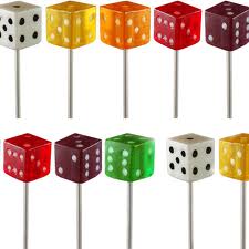 Dice lollipops - dice lollipops - gel and chewy ones for dear jazel