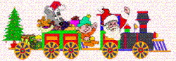 Santa&#039;s coming - santa Train