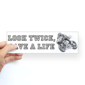 Bumper Sticker - Biker bumper sticker