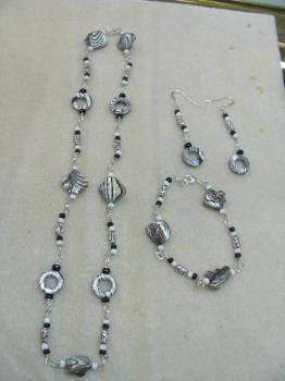 Necklace set  - Necklace and earrings that I made