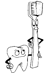 Toothbrush - Toothbrush and funny guy.