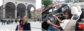 Sri in Germany - Srinidhi has a nice time in Germany recently