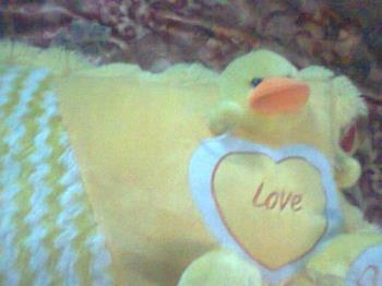 My pillow - I like to sleep everytime on it. It is my cartoon pillow.
