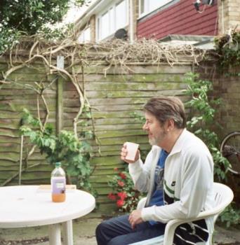 Restaurant? - No; this is just me in my back garden a few years ago now.