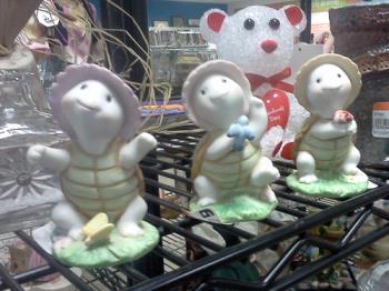 Turtle Figurines - A trio of cute turtle figurines I found at a local thrift store. 