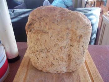 A home made loaf - A loaf made in my breadmaker - very tasty!! A home made loaf - A loaf made in my breadmaker - very tasty!!