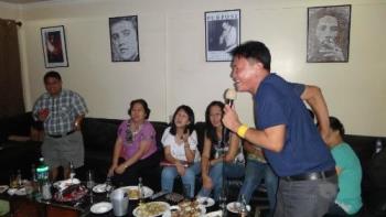 June 10, 2012 - That&#039;s him singing. See how enjoyed he is (oh, he is actually a she) LOL