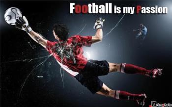 Football is my passion. I love football. I watch a - Football is my passion. I love football.