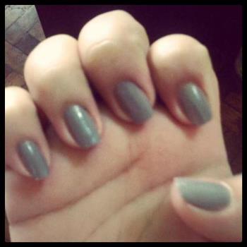 Gray Nail Polish - Newly manicured!