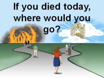 Dying does not mean freedom from all the pains of  - If you die today, which place would you go?