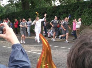 Olympic Torch - The Torch being run through my home city.