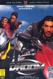 Dhoom - Dhoom, starring Abhishek Bachchan, Uday Chopra and John Abraham