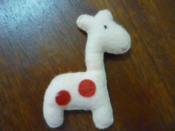 a felt kangaroo - This is a kangaroo made by felt