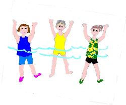 water exercise - My interpretation of my water aerobics class