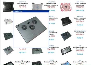 cdr king Cooling Pads - A laptop/notebook cooler, cooler pad or chill mat is an accessory for laptop computers that helps reduce their operating temperature. Normally used when the laptop is unable to sufficiently cool itself. Laptop coolers are intended to protect both the laptop from overheating and the user from suffering heat related discomfort.[1][2] A cooling pad may house active or passive cooling methods and rests beneath the laptop. Active coolers move air or liquid to direct heat away from the laptop quickly, while passive methods may rely on thermally conductive materials or increasing passive airflow.