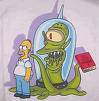 SImpsons - Homer simpson with alien