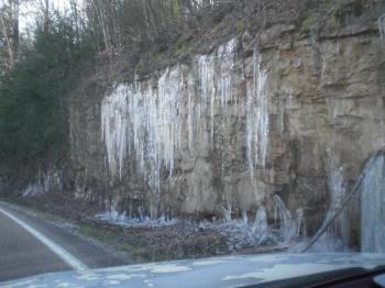 frozen waterfall - It really gets cold here sometimes.