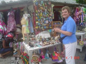 A souvenir shop - A picture taken while I was looking for gifts at a souvenir shop at St. Maarten.