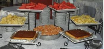Buffet of desserts - fruits and sweets