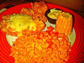 A meal out of left-over - Chicken mushroom meal