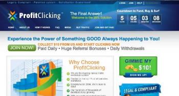 Profit Clicking Countdown - Profit Clicking website count down to when the website will be fully functional