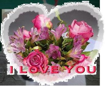 I love You Bouquet - Bouquet of flowers for the one I love 