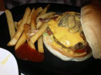 Burger and Fries - Unhealthy food that will someday soon kill you.