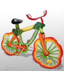 Bike Made of Food
