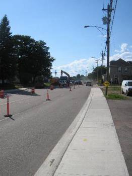 Road construction. - Seems whenever the weather is nice all the roads are under construction here.