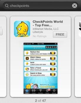 Checkpoints App - Checkpoints App which lets you earn points