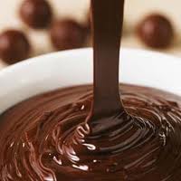 melted chocolate for adnileb - melted chocolate. i would chill it and then have it