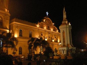 Cebu Cathedral - The Cebu Cathedral at night.