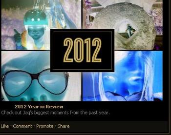 the year that was - a sample screenshot of the facebook year 2012 review.