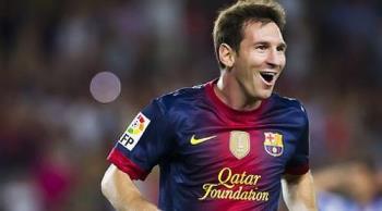 Messi scored two goals against Athletico Madrid op - Messi scored two goals against Athletico Madrid opening up a nine point lead 