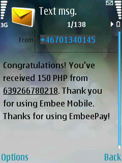 free 150 load - thank you embeepay