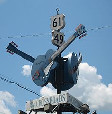 Crossroads - The picture was taken from Wikipedia.

This is the intersection of U.S. Route 61 and U.S. Route 49, at Clarksdale, Mississippi, United States. You might have crossed to this road or crossing most of the time. 

In this crossroad, historian said, Robert Johnson, the greatest blues singer .. made an agreement with the Devil to become master of the blues in exchange of his soul.
 

