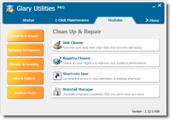 computer - Glary registry repair