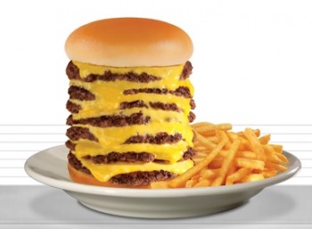 Steak &#039;n&#039; Shake&#039;s 7 x7 burger - gross!