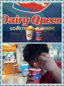 Beating The Heat - A very quick trip to Dairy Queen with my son.