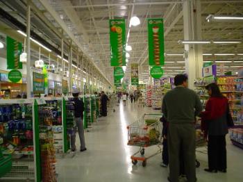 Supermarket in Santiago de Chile - This is the supermarket where I buy my groceries.