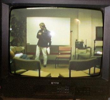 Reality TV? - No, no, this is a photo of an old video playing featuring me a good few years ago. 