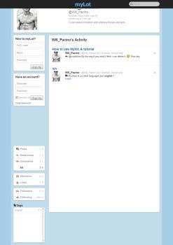 mylot not displaying right look at the top
