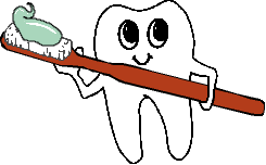 Funny guy tooth and brush - Funny guy tooth and toothbrush.